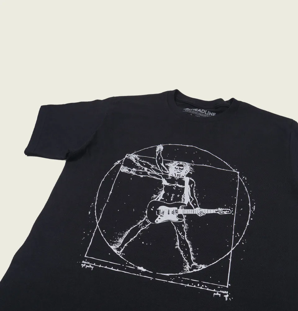 DA VINCI VITRUVIAN ROCK MAN Unisex T-shirt
