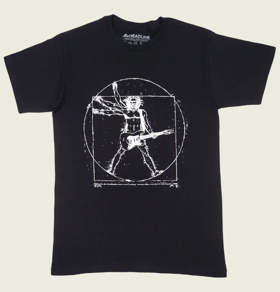 DA VINCI VITRUVIAN ROCK MAN Unisex T-shirt