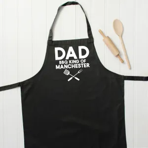 Dad. Bbq King Of … Personalised Apron