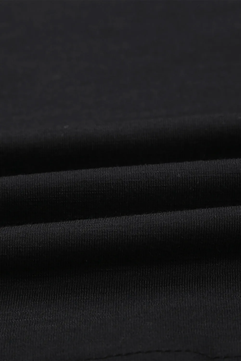 Distressed Crew Neck Leaves Pattern T-shirt