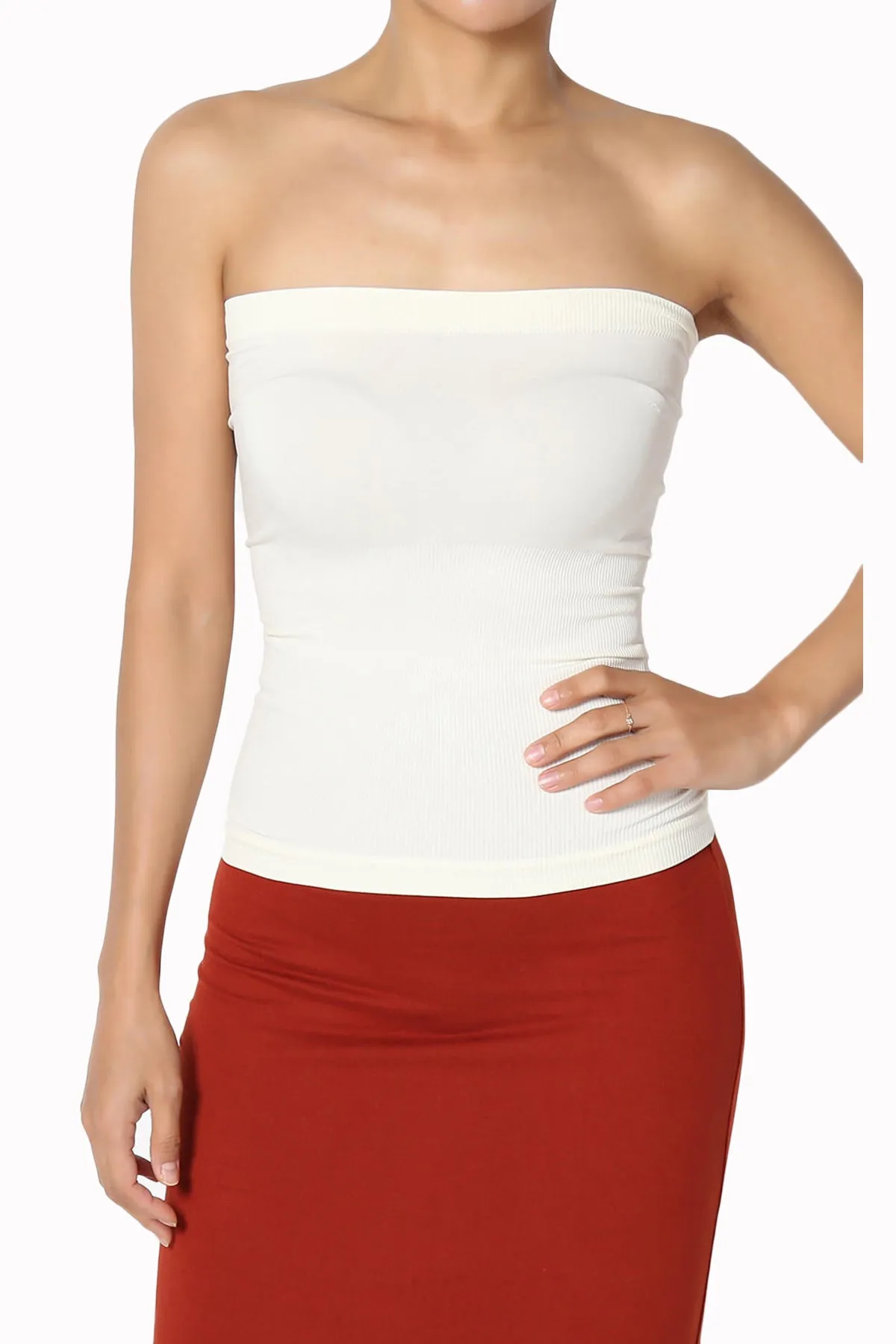 Ellenie Strapless Sealmess Tube Top