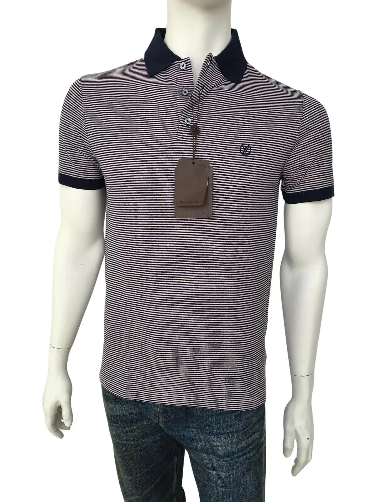 Fil a Fil Striped Polo