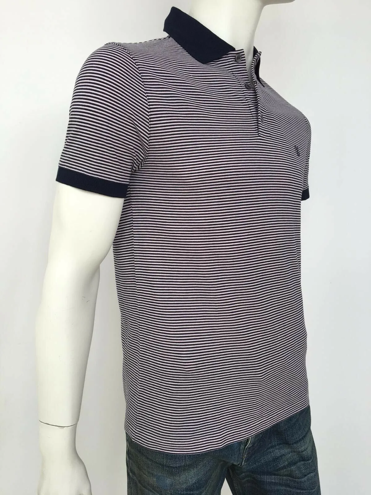 Fil a Fil Striped Polo