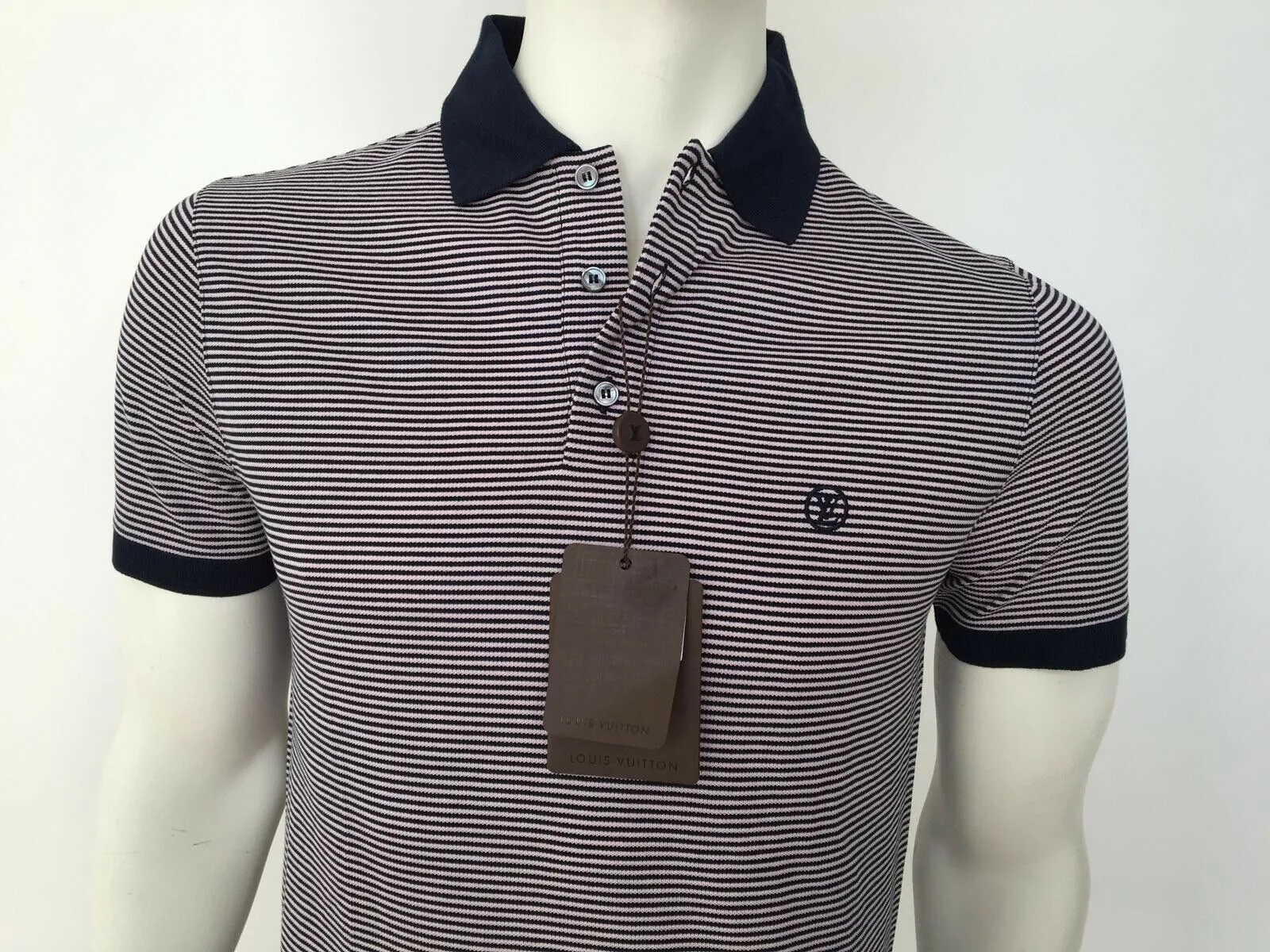 Fil a Fil Striped Polo