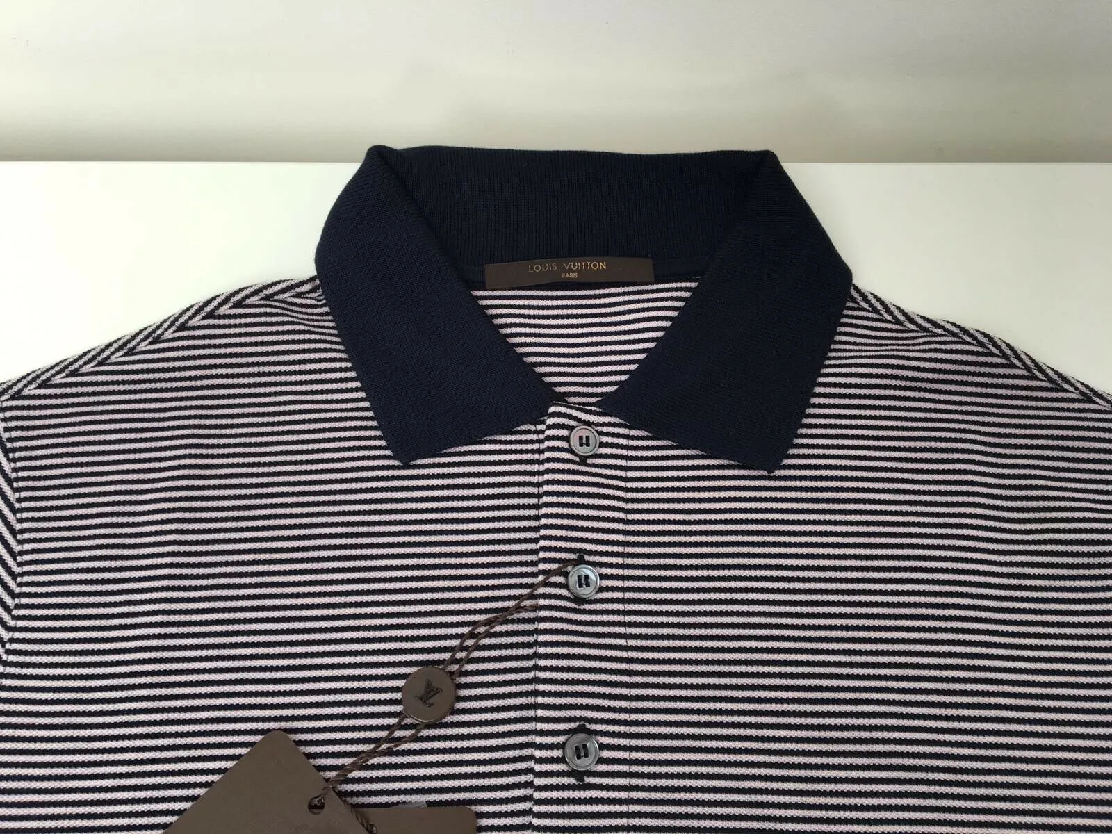 Fil a Fil Striped Polo
