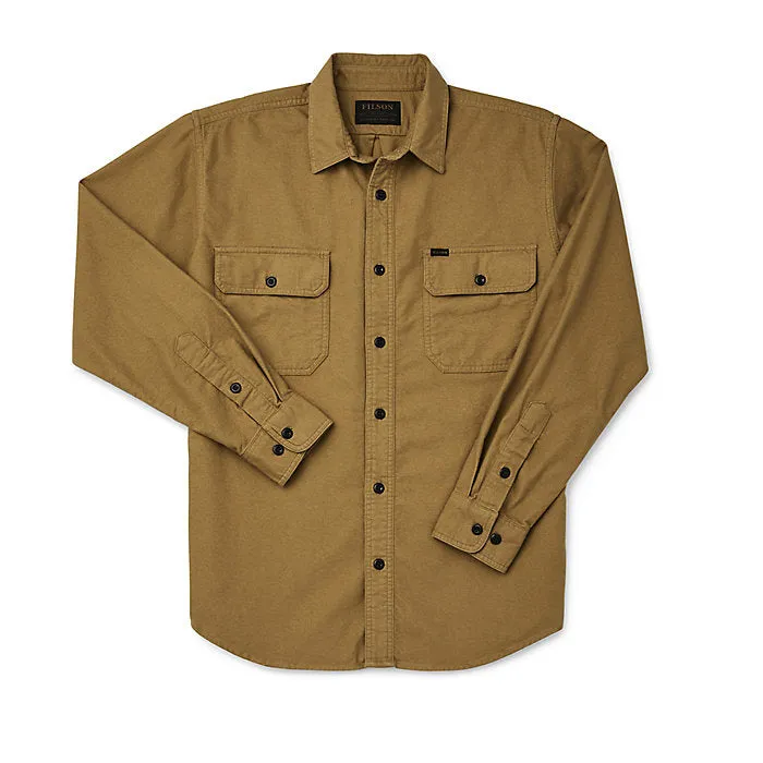 FILSON FIELD FLANNEL SHIRT - NUBUC TAN