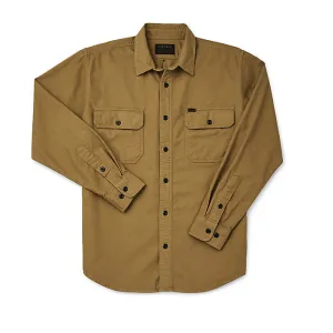 FILSON FIELD FLANNEL SHIRT - NUBUC TAN
