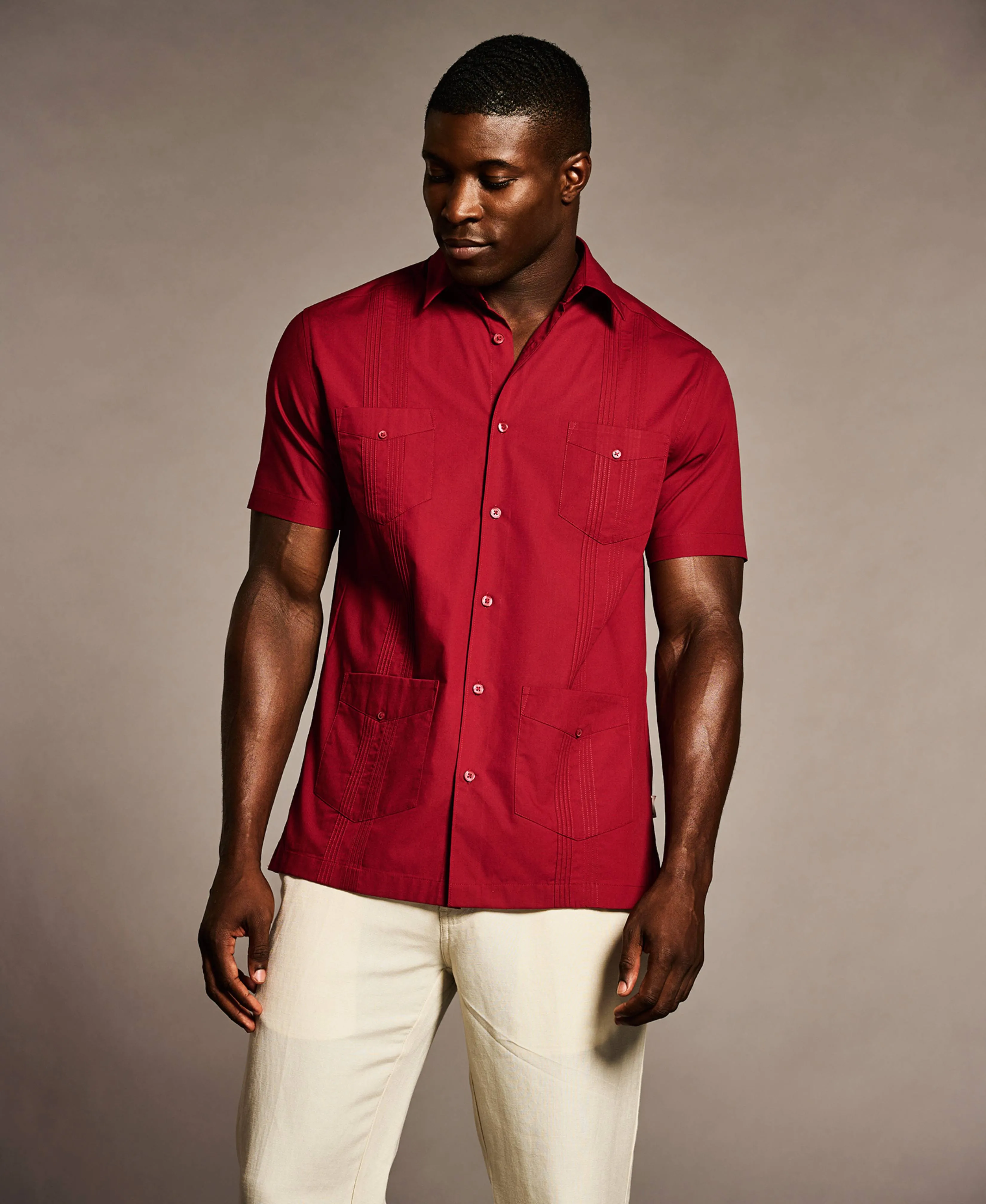 Four Pocket Guayabera Shirt