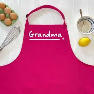 Grandma Personalised Apron with Star