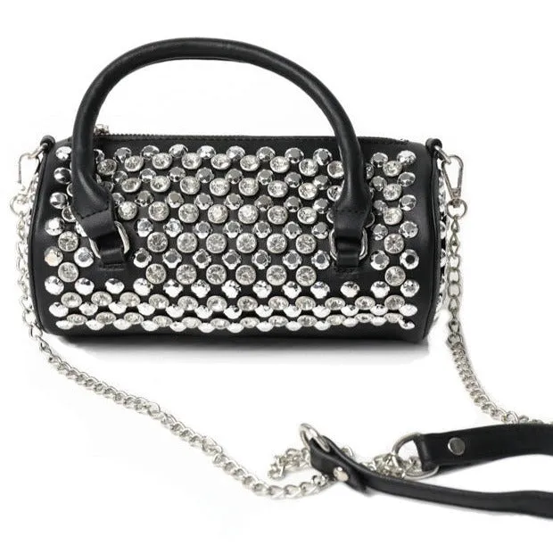 Hot girl rhinestone studded handbag (2 Colors)