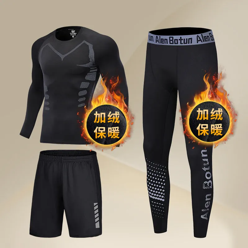 INSTOCK-Men's winter clothing base suit cold-proof thermal