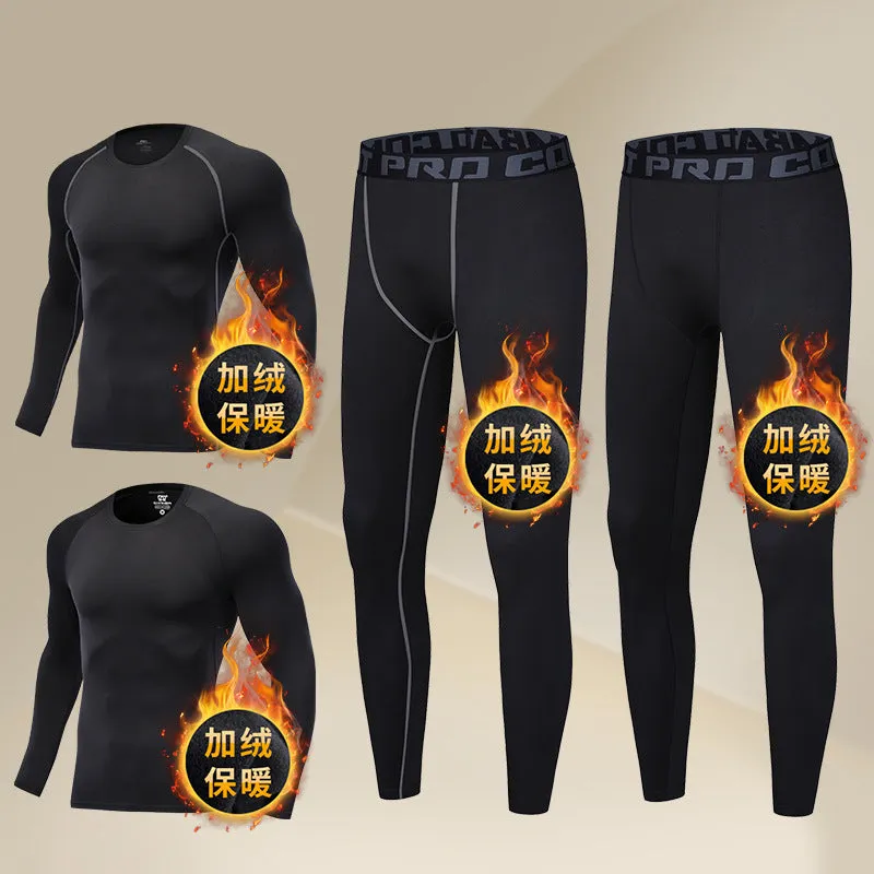 INSTOCK-Men's winter clothing base suit cold-proof thermal