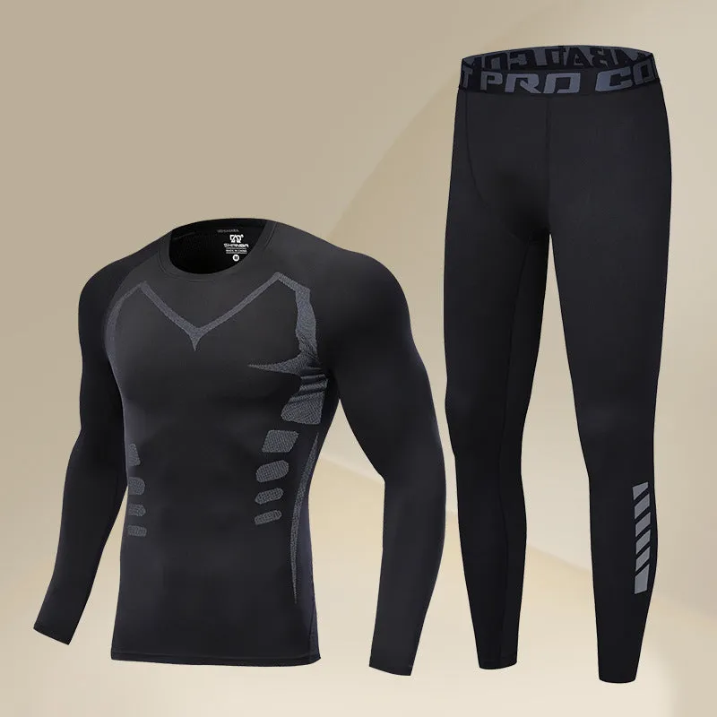 INSTOCK-Men's winter clothing base suit cold-proof thermal