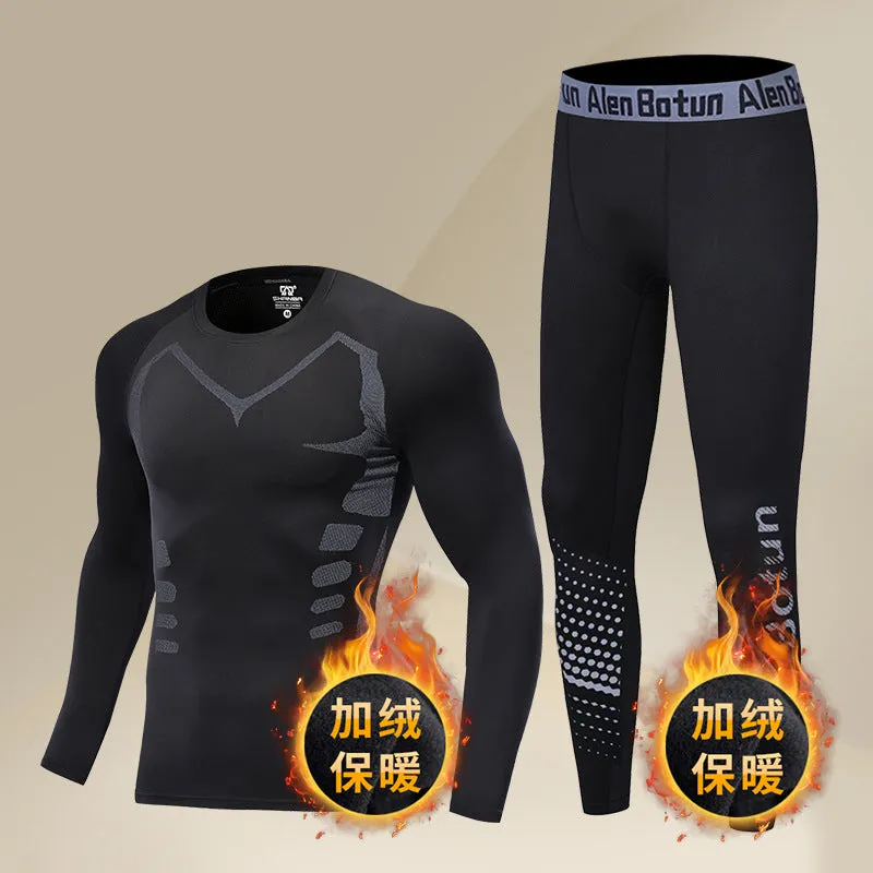 INSTOCK-Men's winter clothing base suit cold-proof thermal