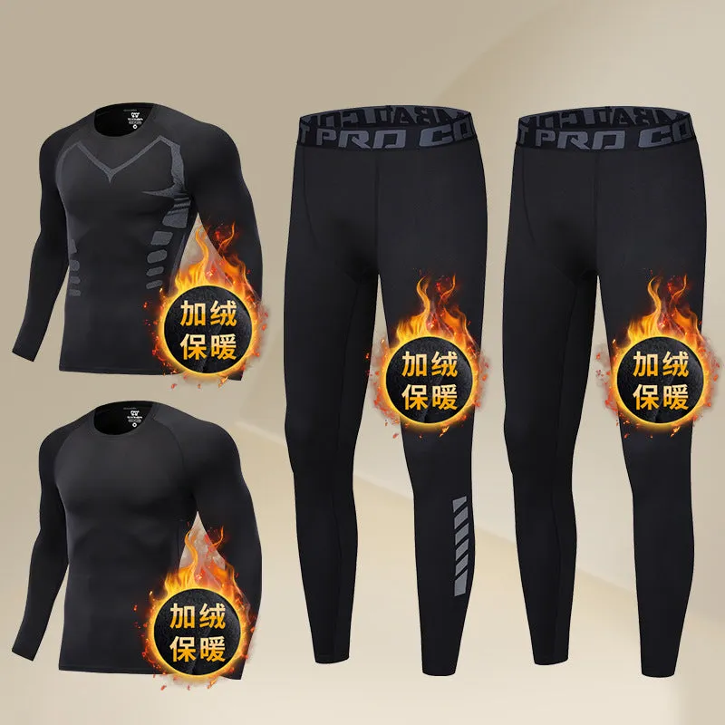 INSTOCK-Men's winter clothing base suit cold-proof thermal