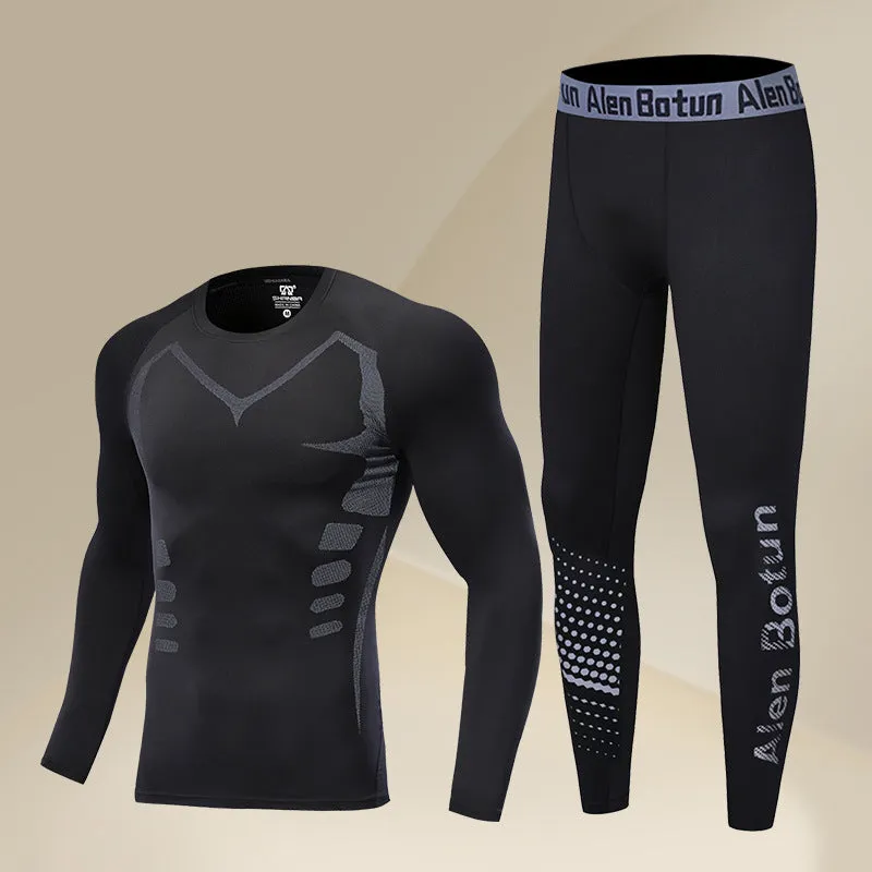 INSTOCK-Men's winter clothing base suit cold-proof thermal