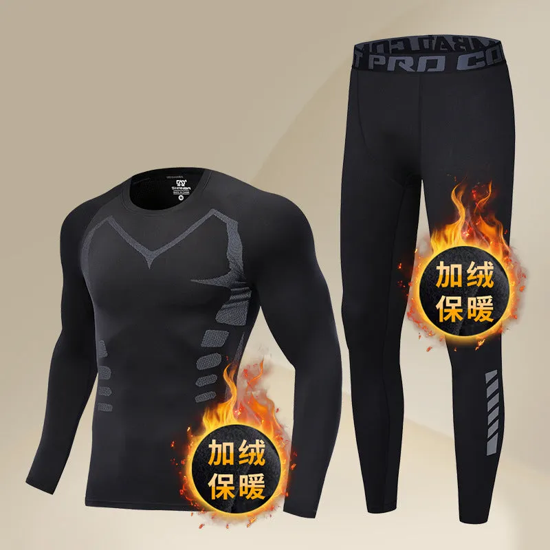 INSTOCK-Men's winter clothing base suit cold-proof thermal