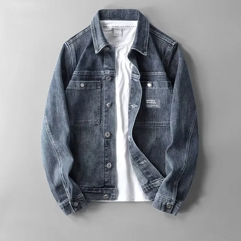 INSTOCK- Retro and handsome Korean style denim jackets
