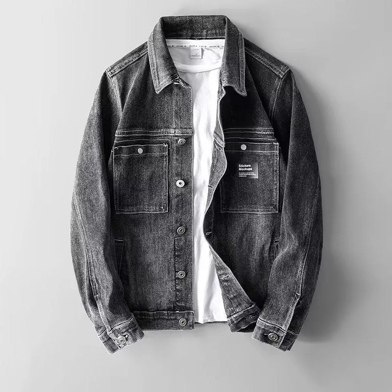 INSTOCK- Retro and handsome Korean style denim jackets
