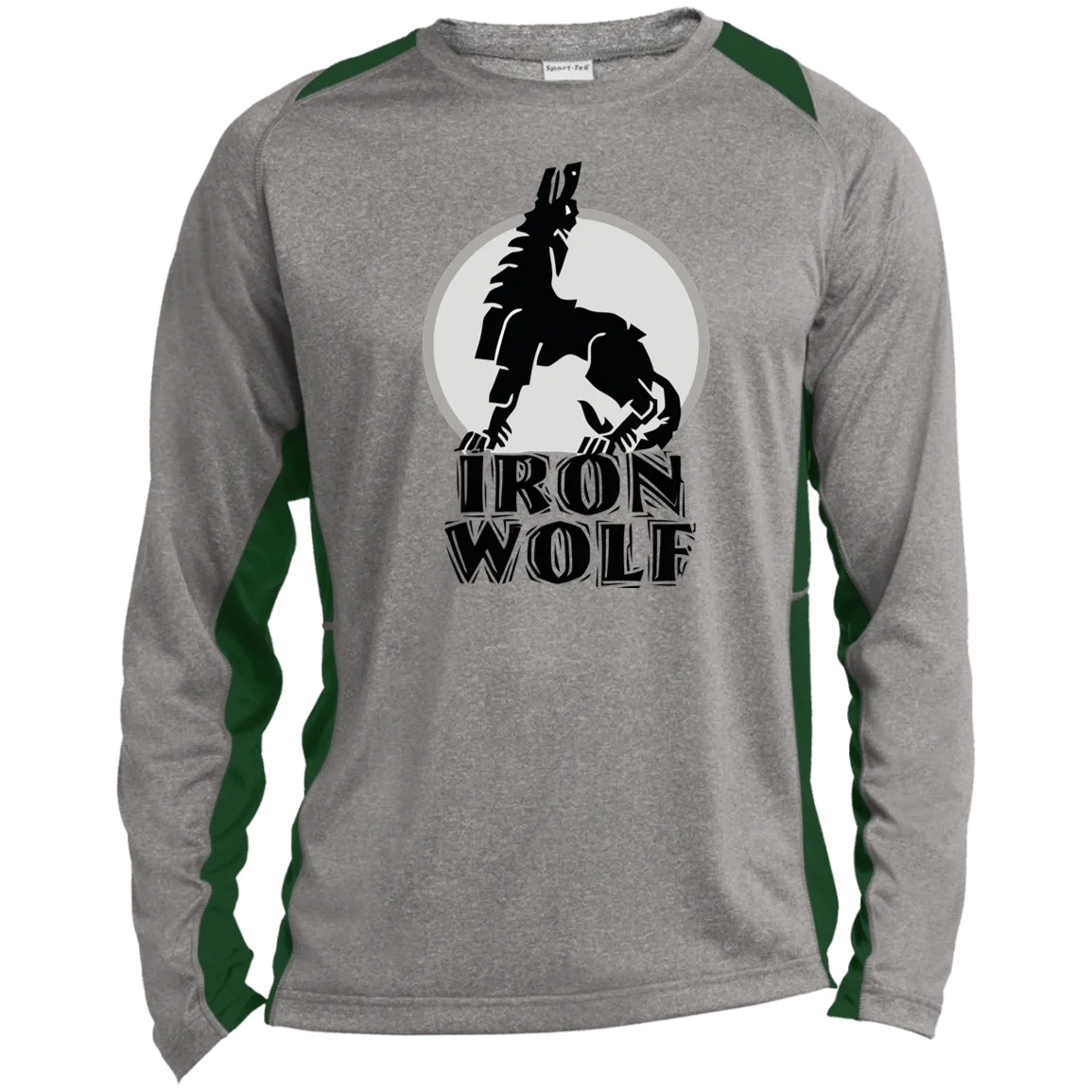 Iron Wolf LT - Men's Long Sleeve Colorblock Activewear Performance T