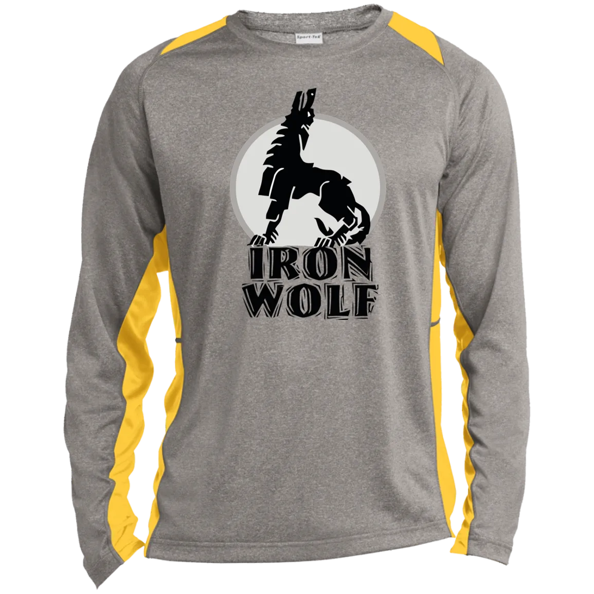 Iron Wolf LT - Men's Long Sleeve Colorblock Activewear Performance T