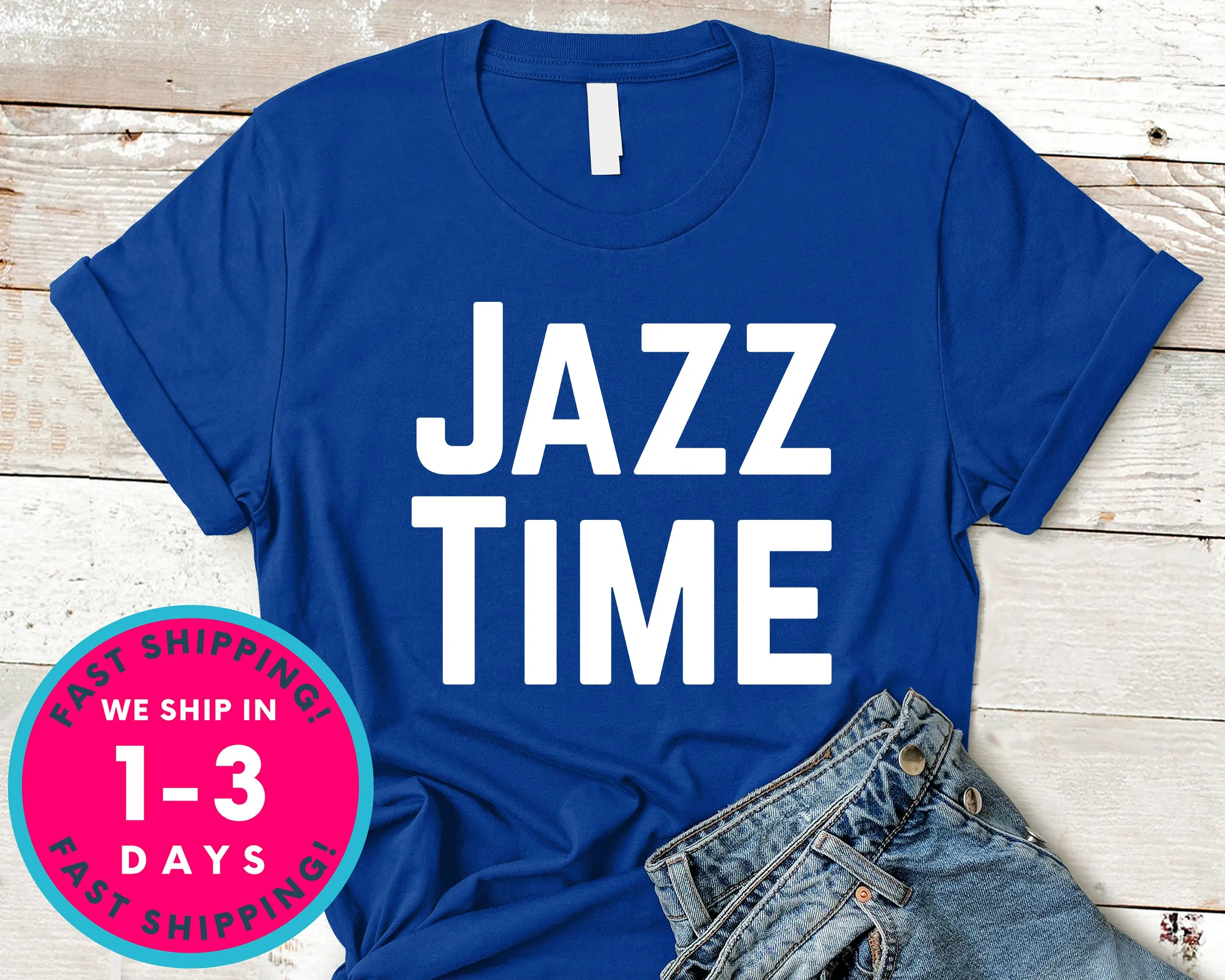 Jazz Time Jazz Music Fans T-Shirt - Music Shirt