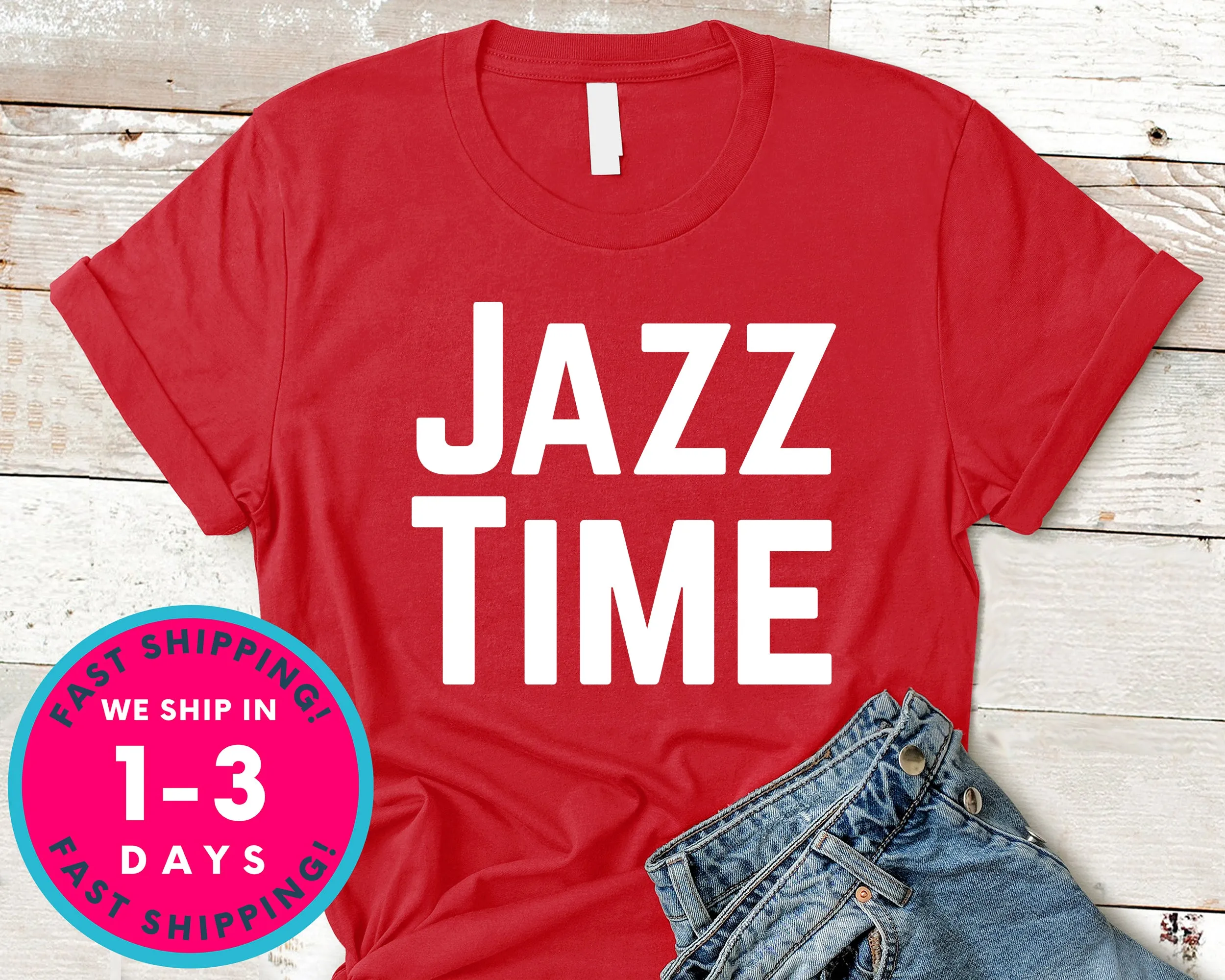 Jazz Time Jazz Music Fans T-Shirt - Music Shirt