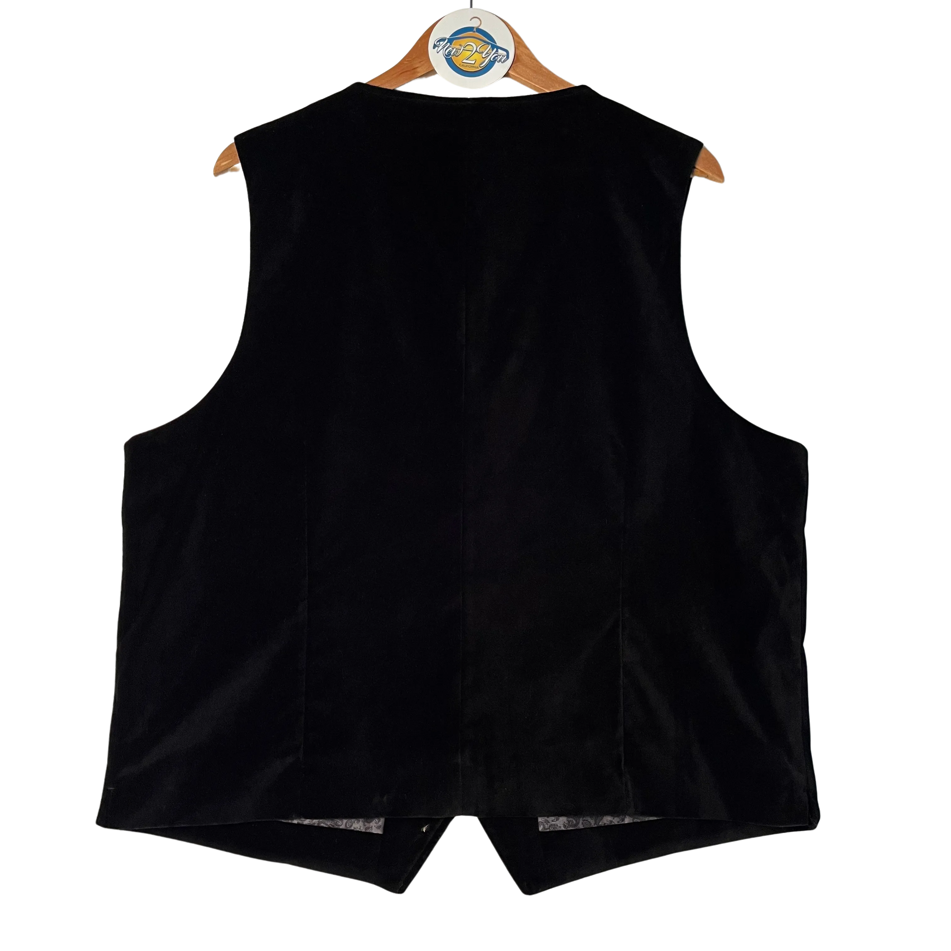 Joseph Abboud Black Velvet Vest