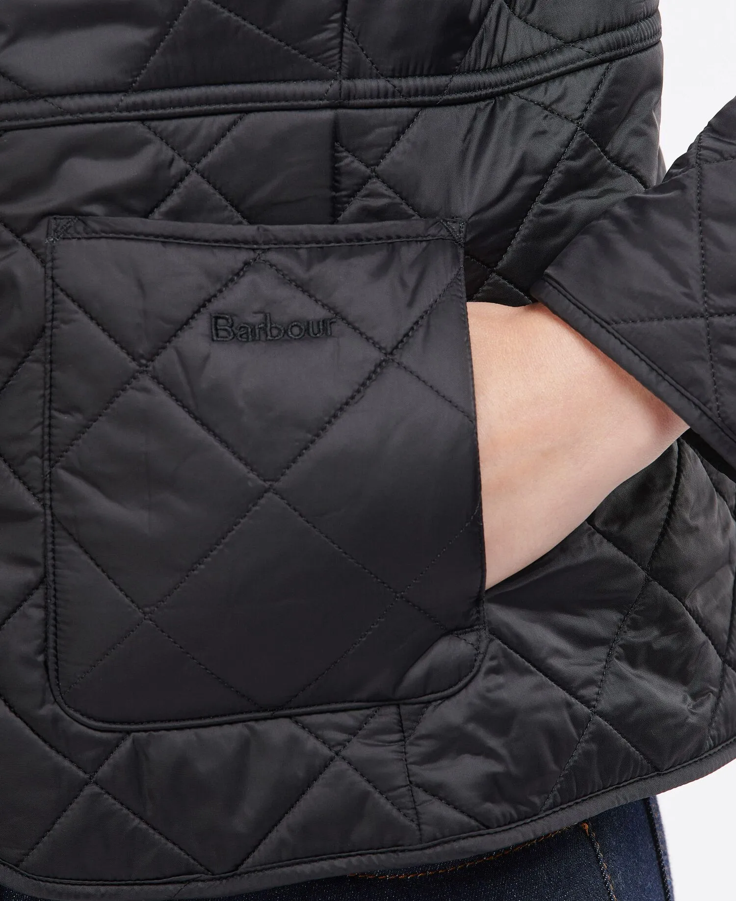 LADIES BARBOUR YARROW QUILTED JACKET - BLACK