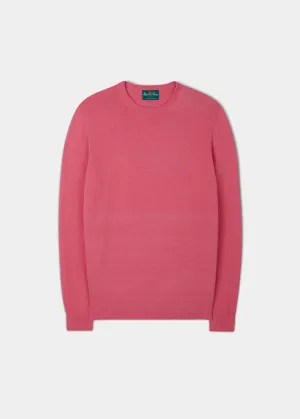 Leysmill Cotton Cashmere Jumper In Carnation