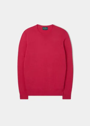 Leysmill Cotton Cashmere Jumper In Raspberry