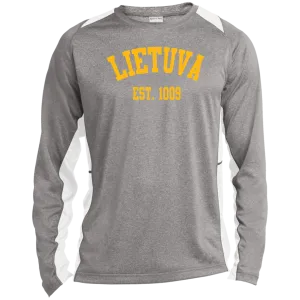 Lietuva Est. 1009 - Men's Long Sleeve Colorblock Activewear Performance T