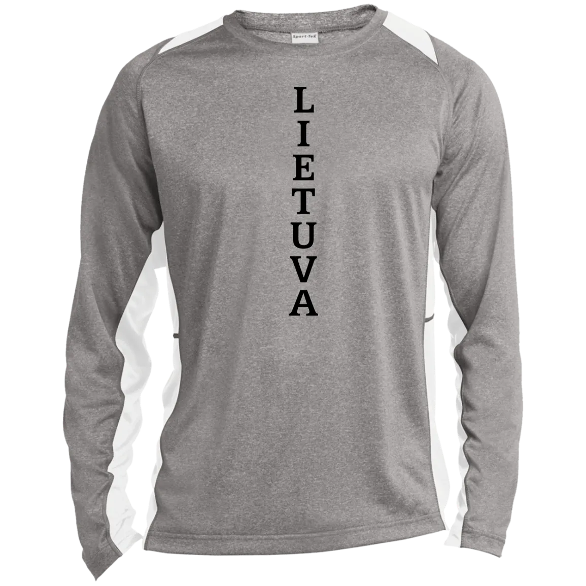 Lietuva - Men's Long Sleeve Colorblock Activewear Performance T