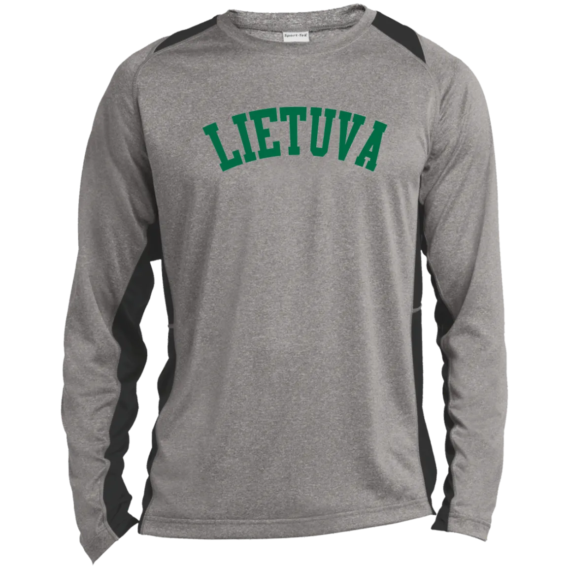 Lietuva - Men's Long Sleeve Colorblock Activewear Performance T