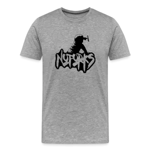 Light but Loud – No Forks Men’s Premium Tee (Black Logo Edition)