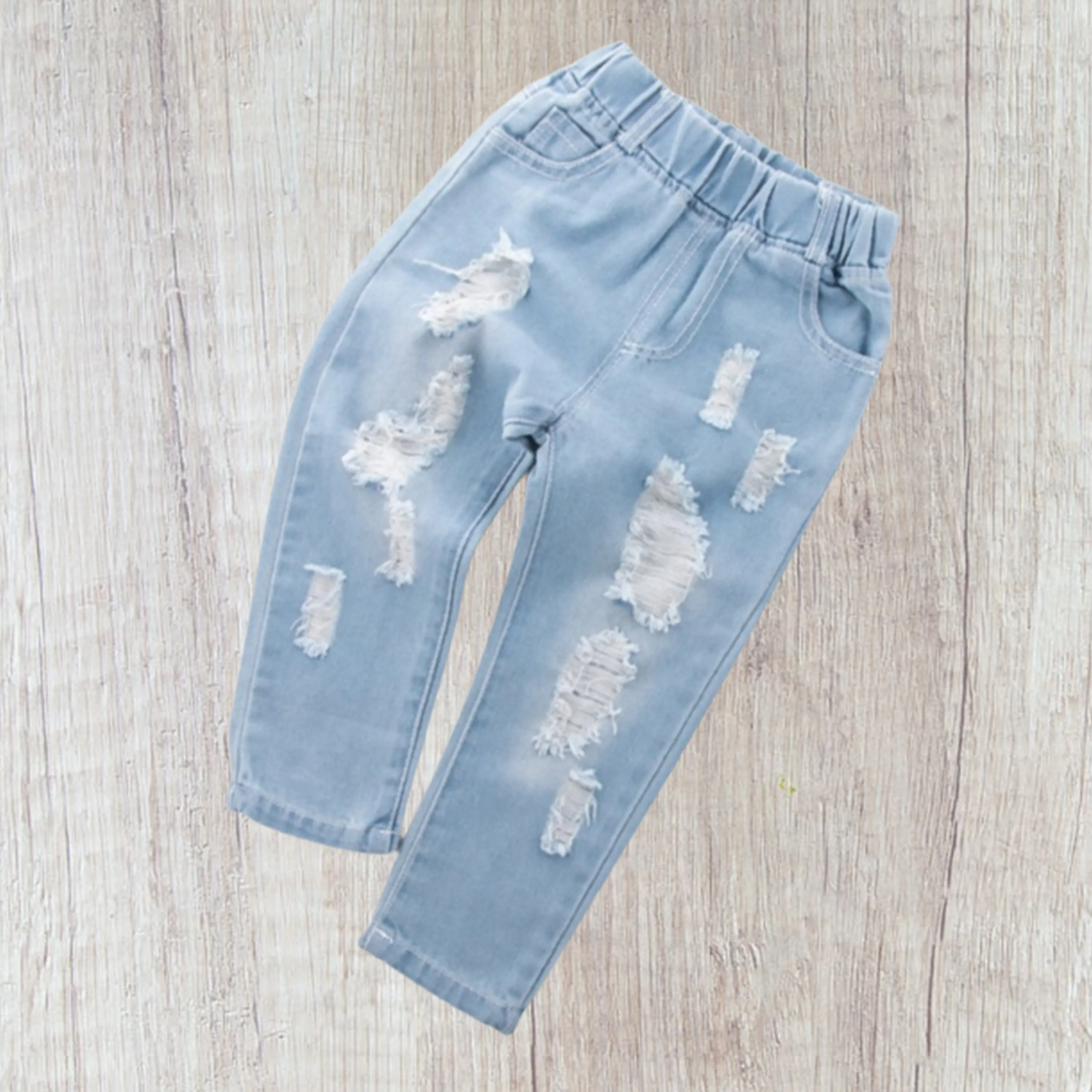 Light toddler ripped jeans