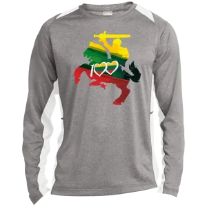 Lithuanian Knight 100 - Men's Long Sleeve Colorblock Activewear Performance T