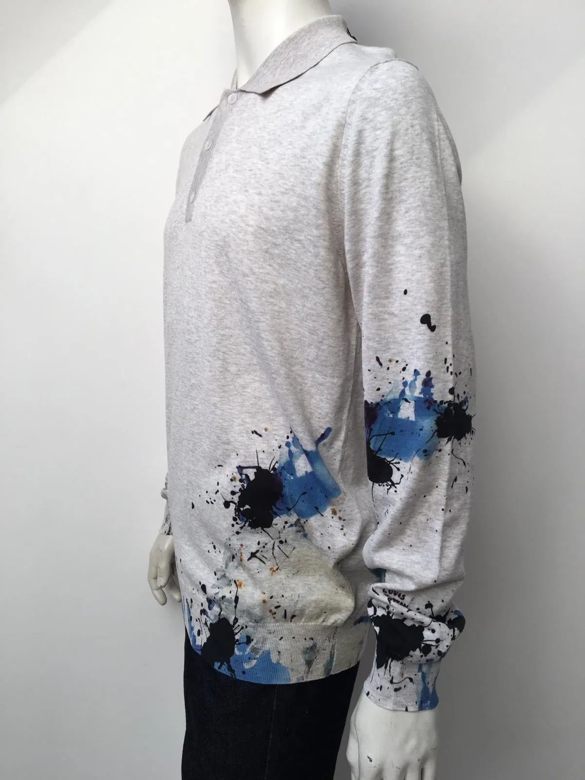 Long Sleeve Paint Polo
