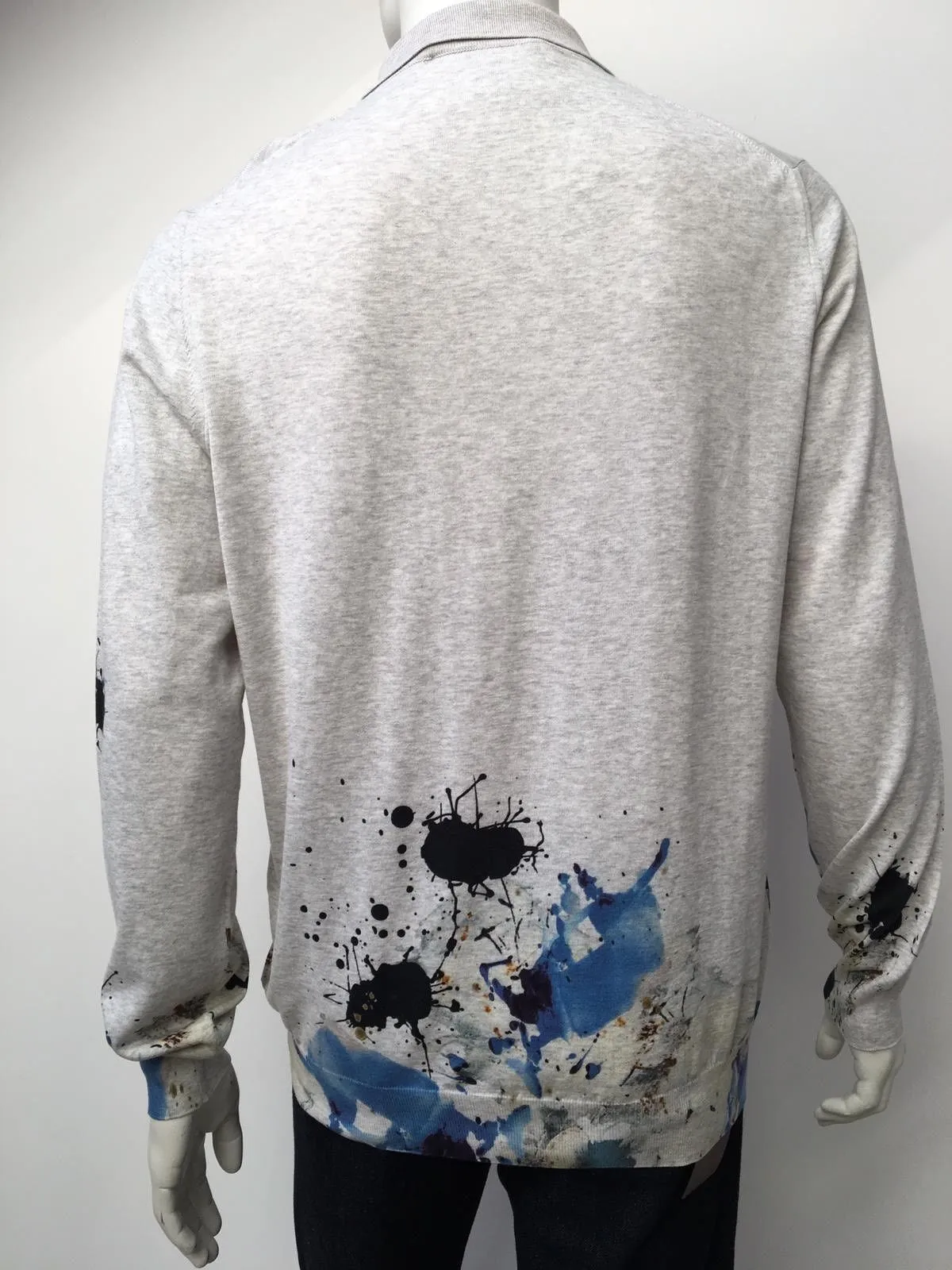 Long Sleeve Paint Polo
