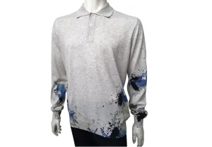 Long Sleeve Paint Polo