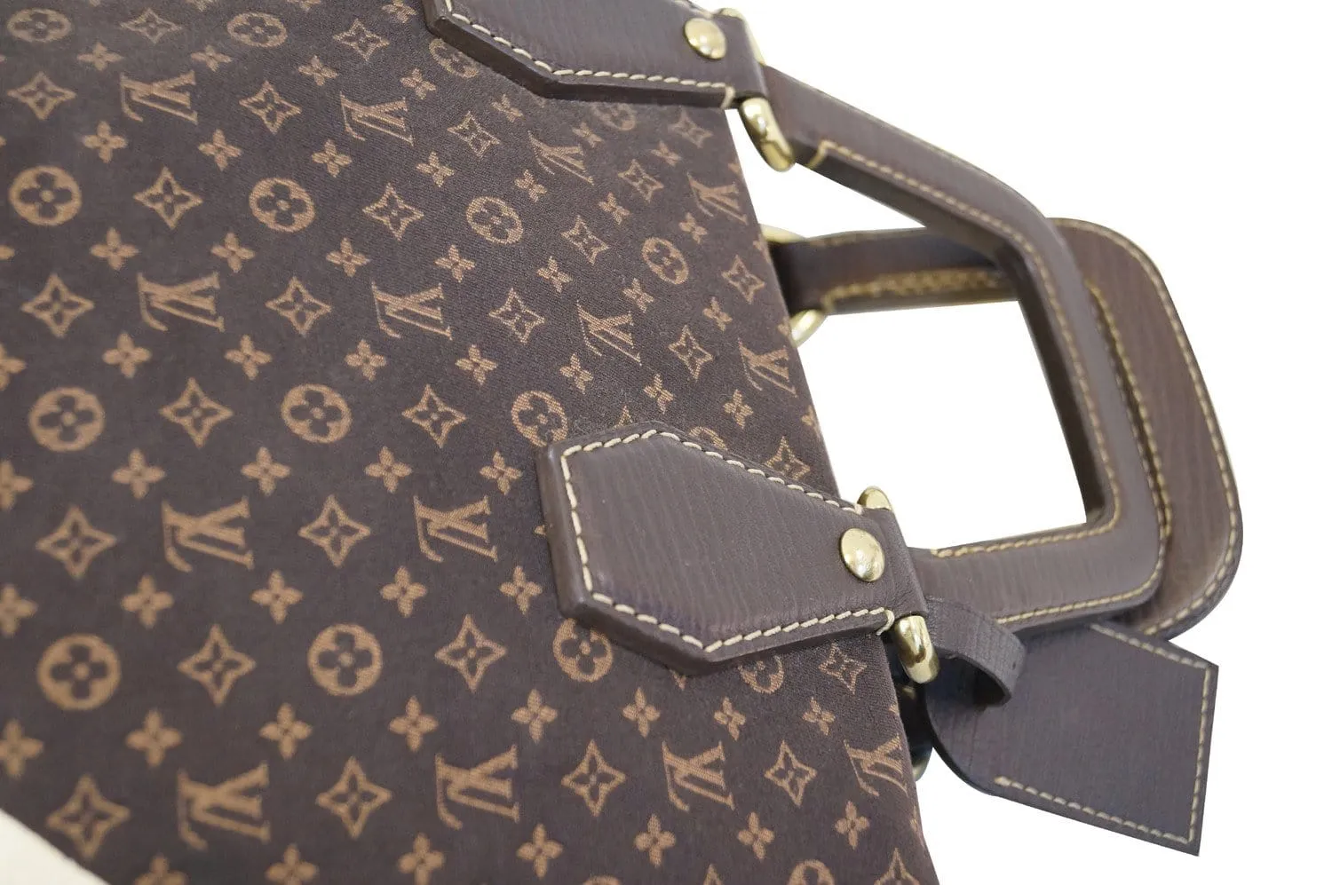 LOUIS VUITTON Monogram Mini Lin Canvas Initiales Isfahan Carryall Bag
