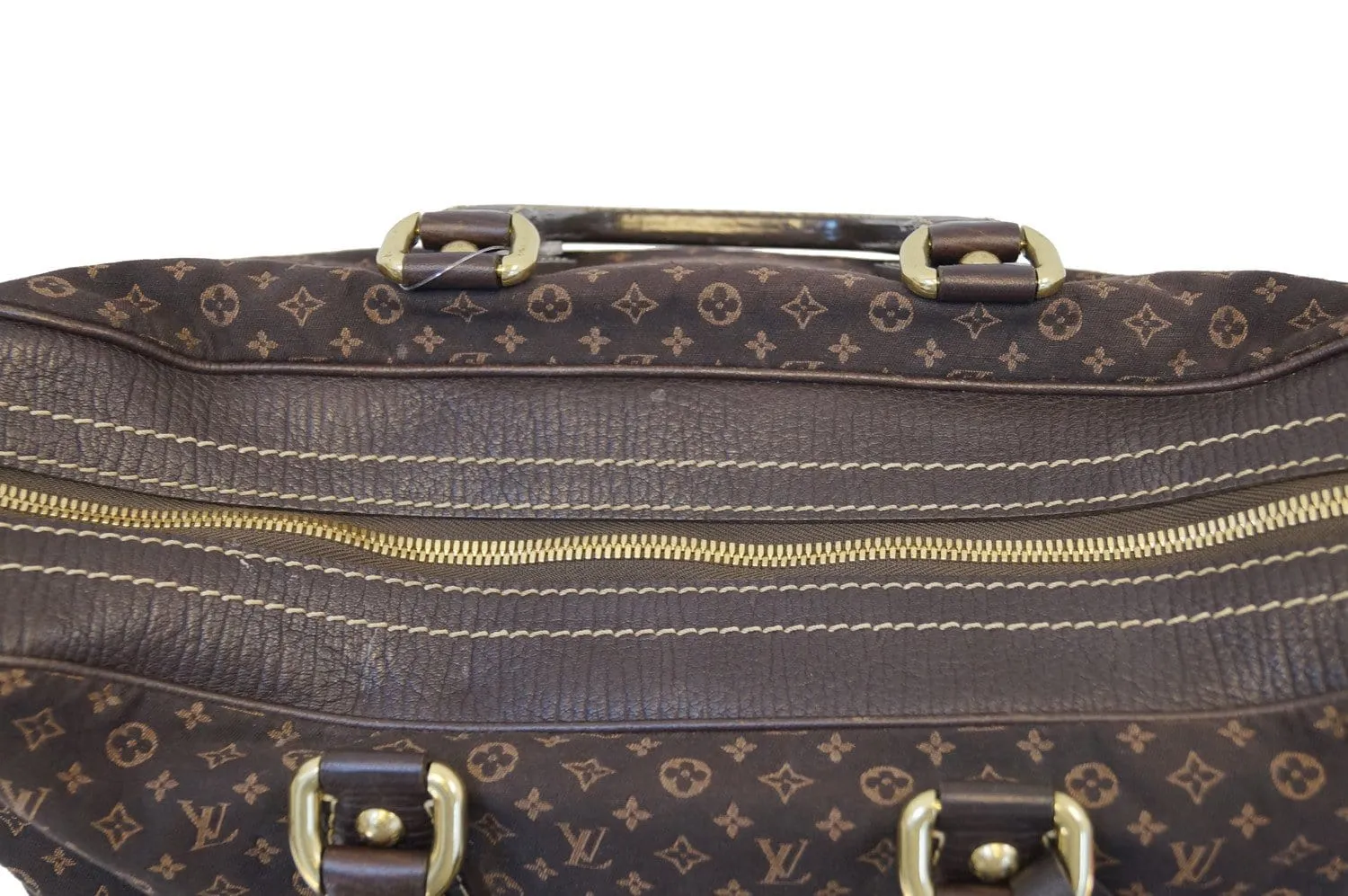 LOUIS VUITTON Monogram Mini Lin Canvas Initiales Isfahan Carryall Bag
