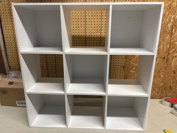 Mainstays 11" 9-Cube Storage Organizer, White - open_box