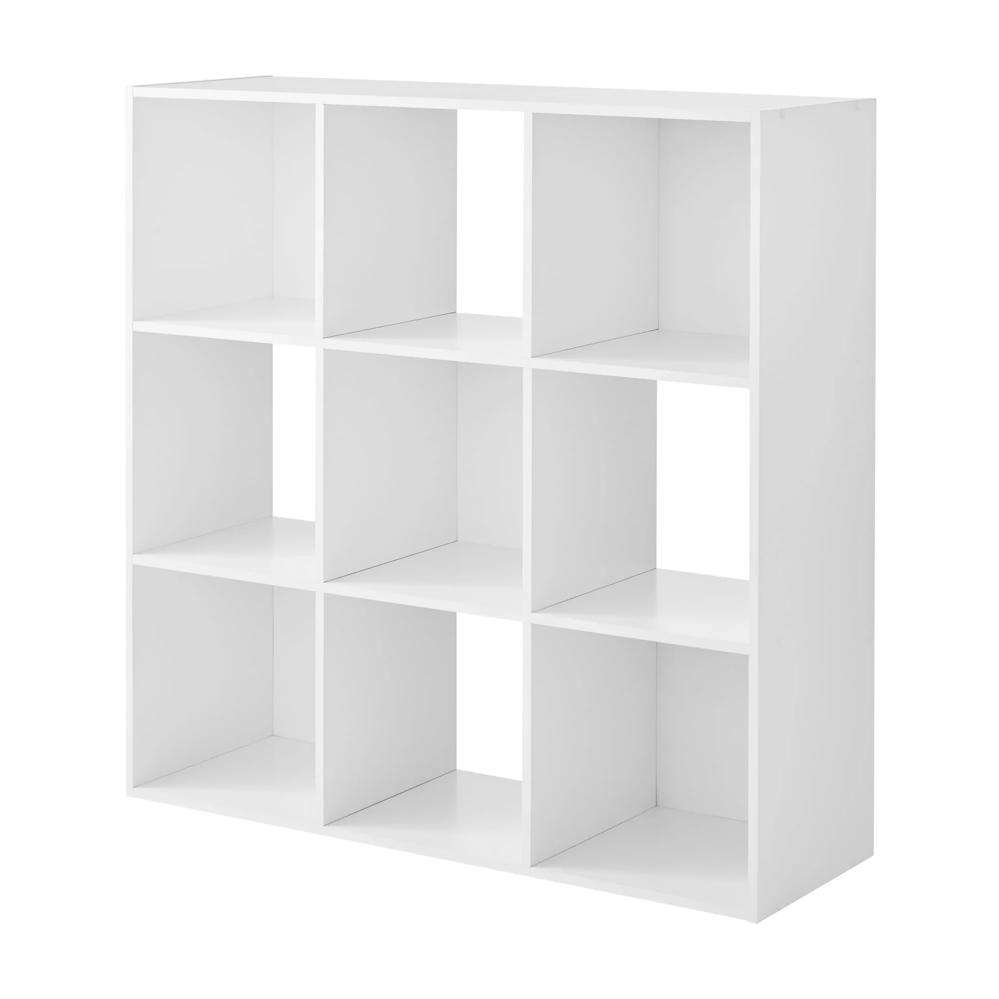 Mainstays 11" 9-Cube Storage Organizer, White - open_box