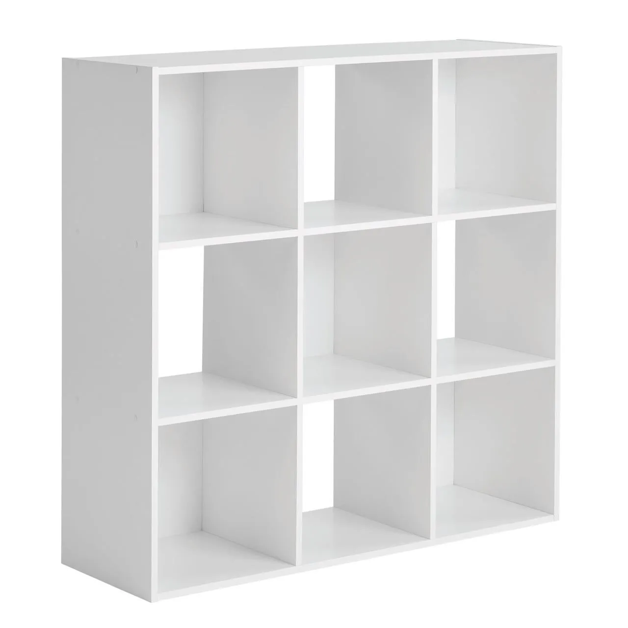 Mainstays 11" 9-Cube Storage Organizer, White - open_box