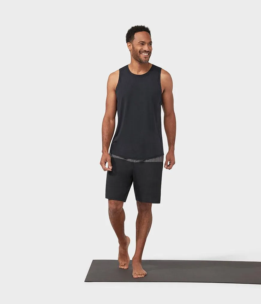 Manduka Apparel - Men's Lunge Short Colorblock - Black Combo