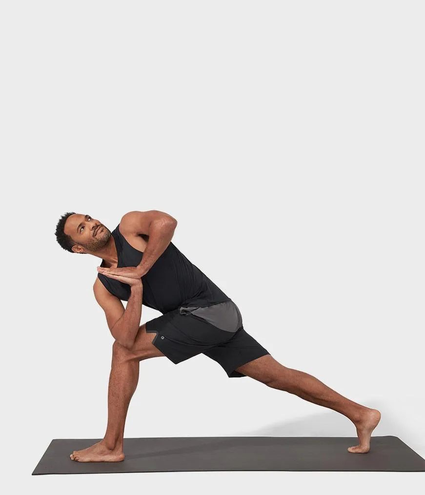 Manduka Apparel - Men's Lunge Short Colorblock - Black Combo