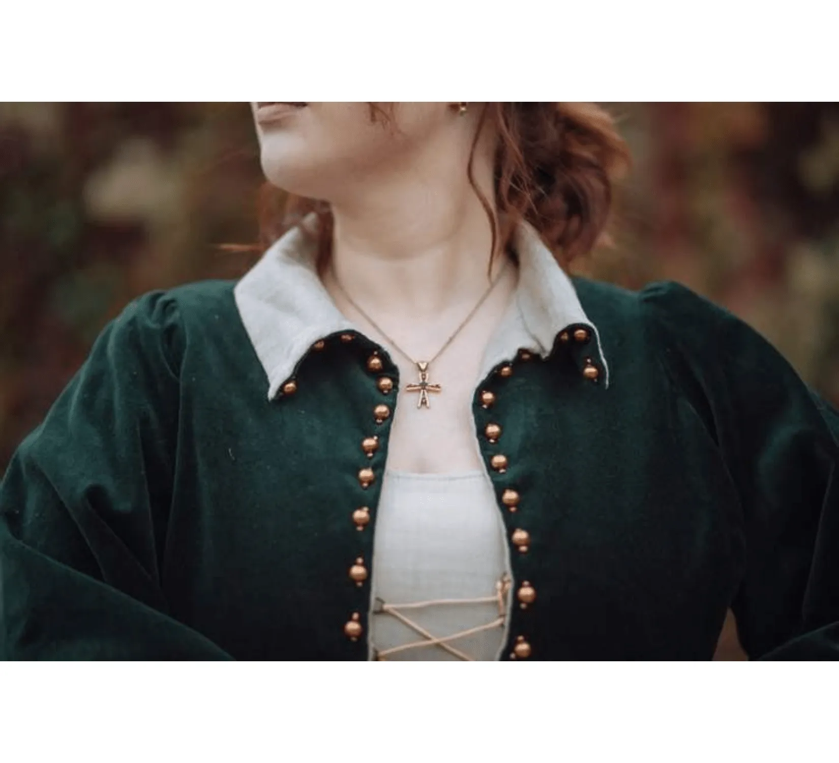 Medieval velvet houppelande