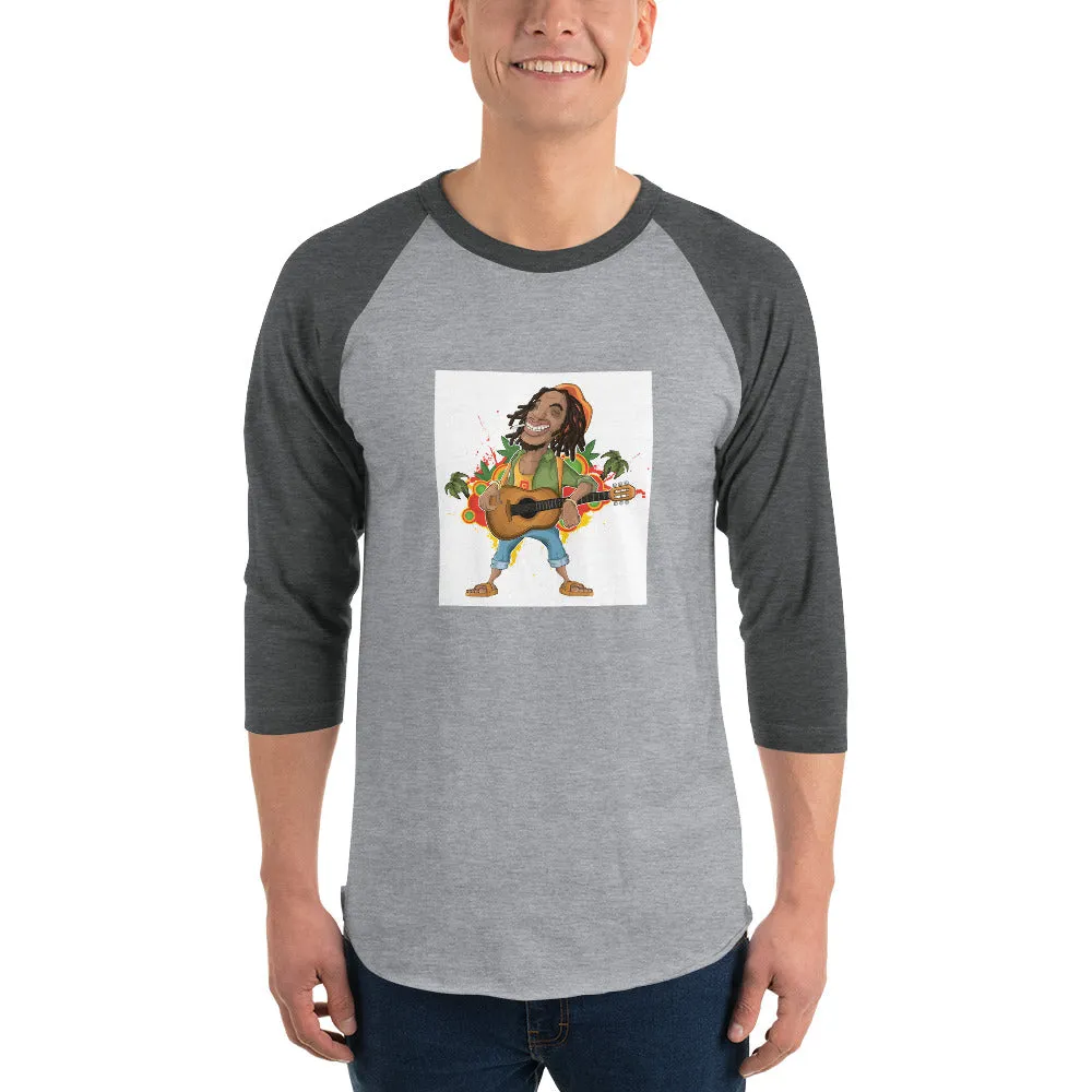 Men's 3/4th Sleeve Raglan T- Shirt - Ravishing Rockstar