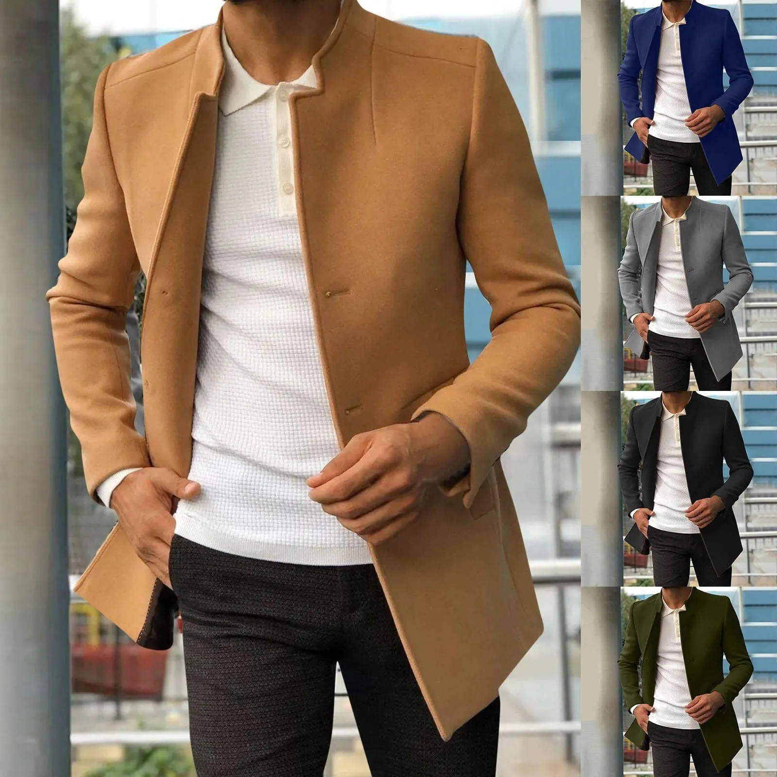 Men's Casual Lapel Collar Street Jacket for Everyday Wear – Liam